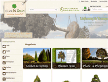 Tablet Screenshot of clickandgreen.com